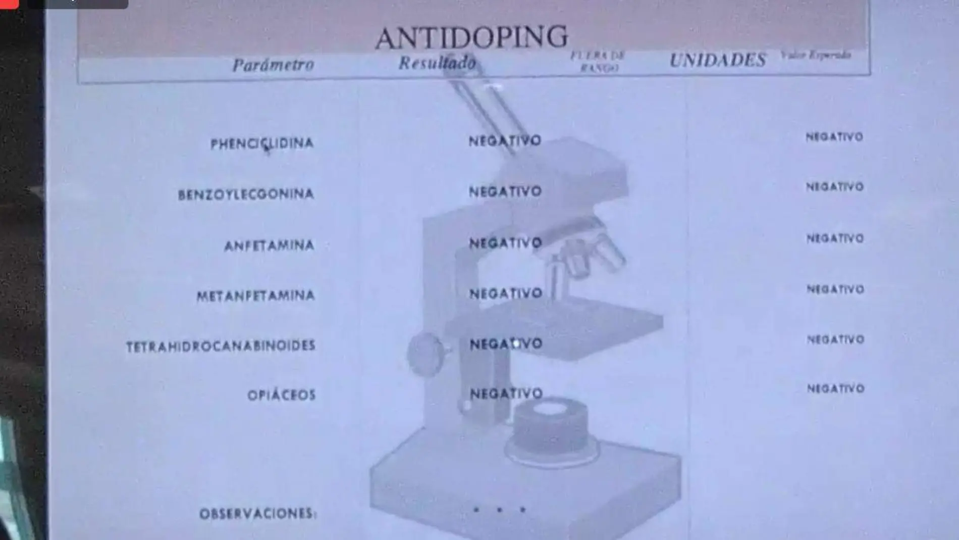 Someten a antidoping al director de la CESPM